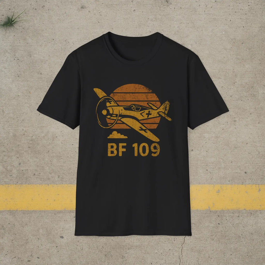 Messerschmitt Bf 109 “Retro Heritage” WWII T-Shirt - Pilot gifts - warbird t-shirt