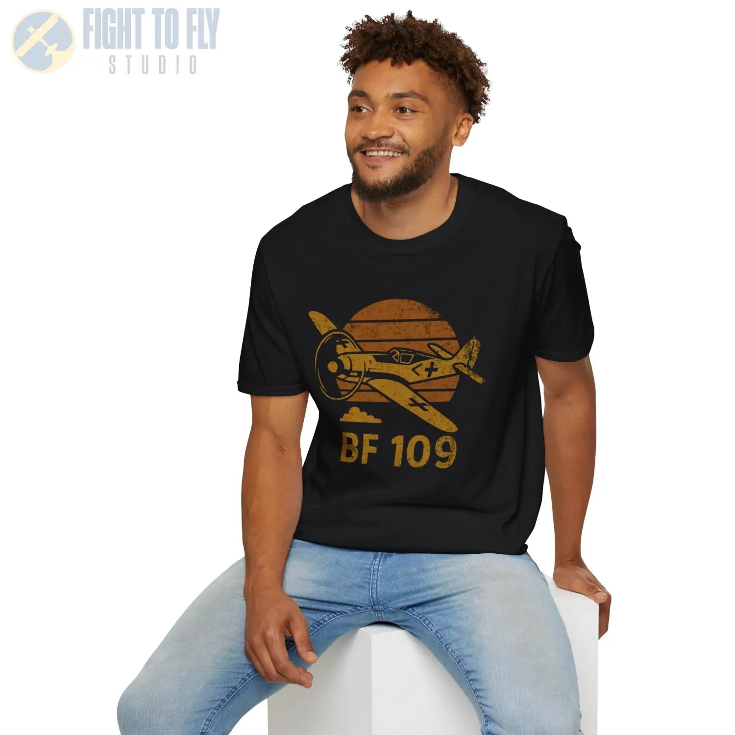 Messerschmitt Bf 109 “Retro Heritage” WWII T-Shirt - Pilot gifts - warbird t-shirt