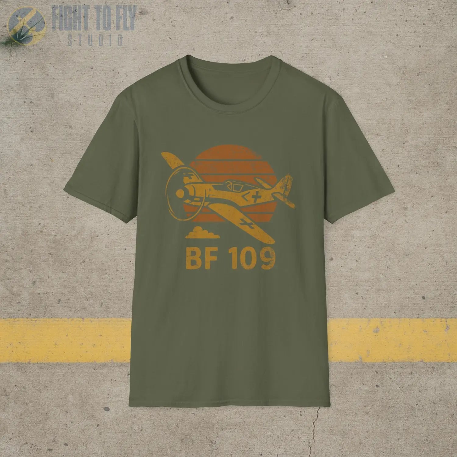 Messerschmitt Bf 109 “Retro Heritage” WWII T-Shirt - Pilot gifts - warbird t-shirt