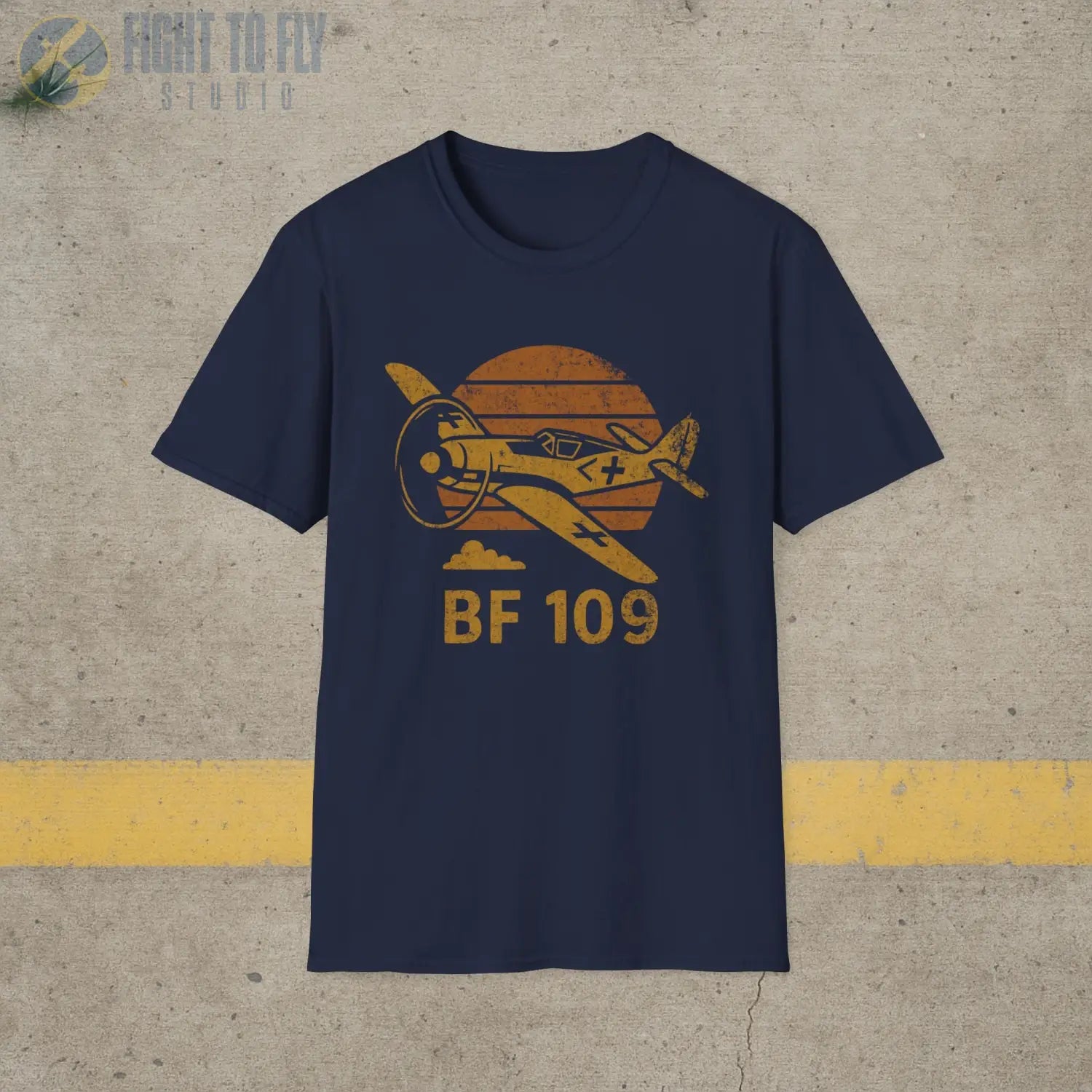 Messerschmitt Bf 109 “Retro Heritage” WWII T-Shirt - Pilot gifts - warbird t-shirt