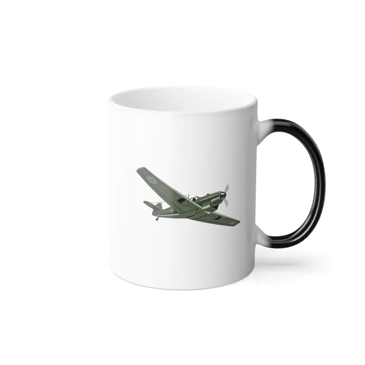 Messerschmitt Bf 109 – WWII Aircraft Mug (Color Changing) - Pilot gifts - warbird t-shirt