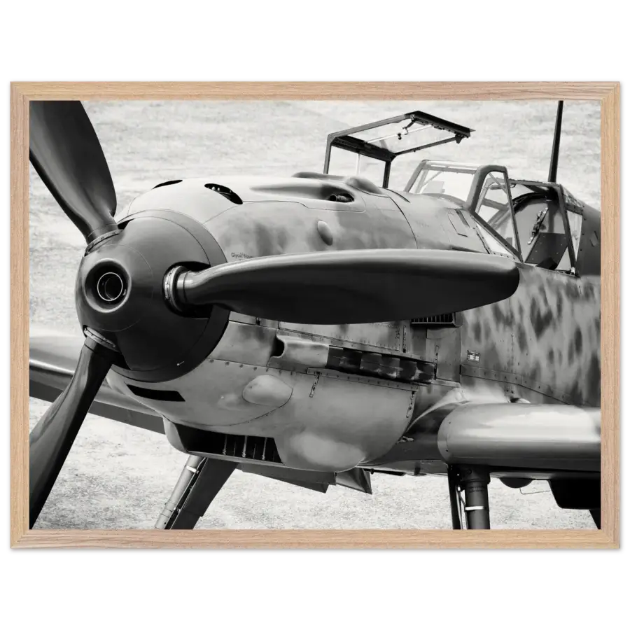 Messerschmitt Bf 109E-3 - Print Material - Gifts for pilots - Aviation apparel