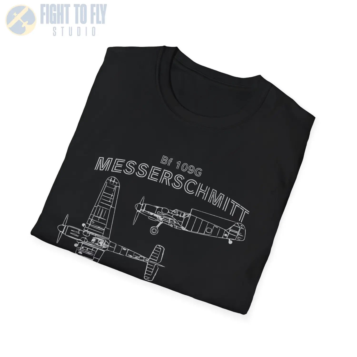 Messerschmitt Bf 109G — T-shirt - T-Shirt - Pilot gifts - WWII warbird t-shirt