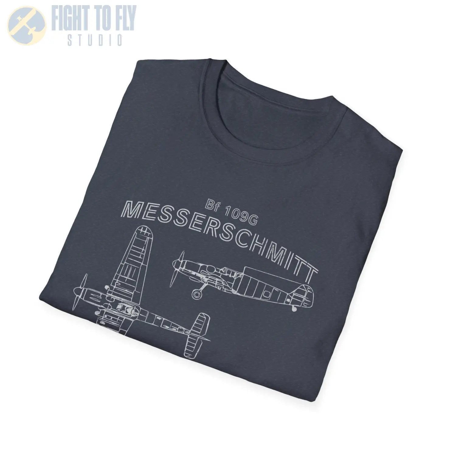 Messerschmitt Bf 109G — T-shirt - T-Shirt - Pilot gifts - WWII warbird t-shirt