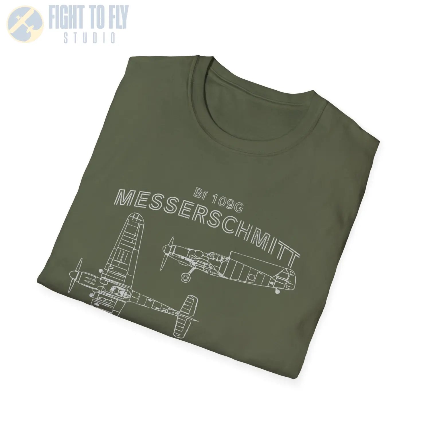 Messerschmitt Bf 109G — T-shirt - T-Shirt - Pilot gifts - WWII warbird t-shirt