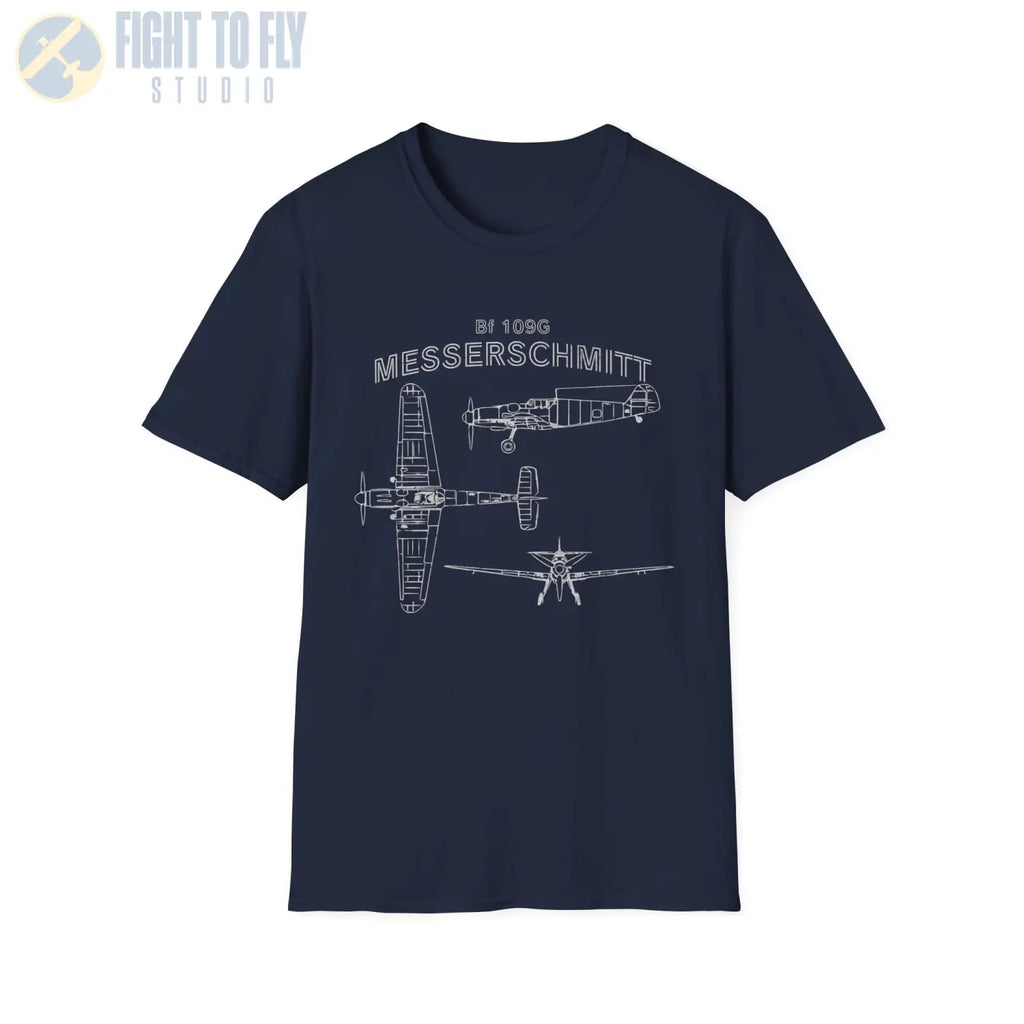 Messerschmitt Bf 109G — T-shirt - T-Shirt - Pilot gifts - WWII warbird t-shirt