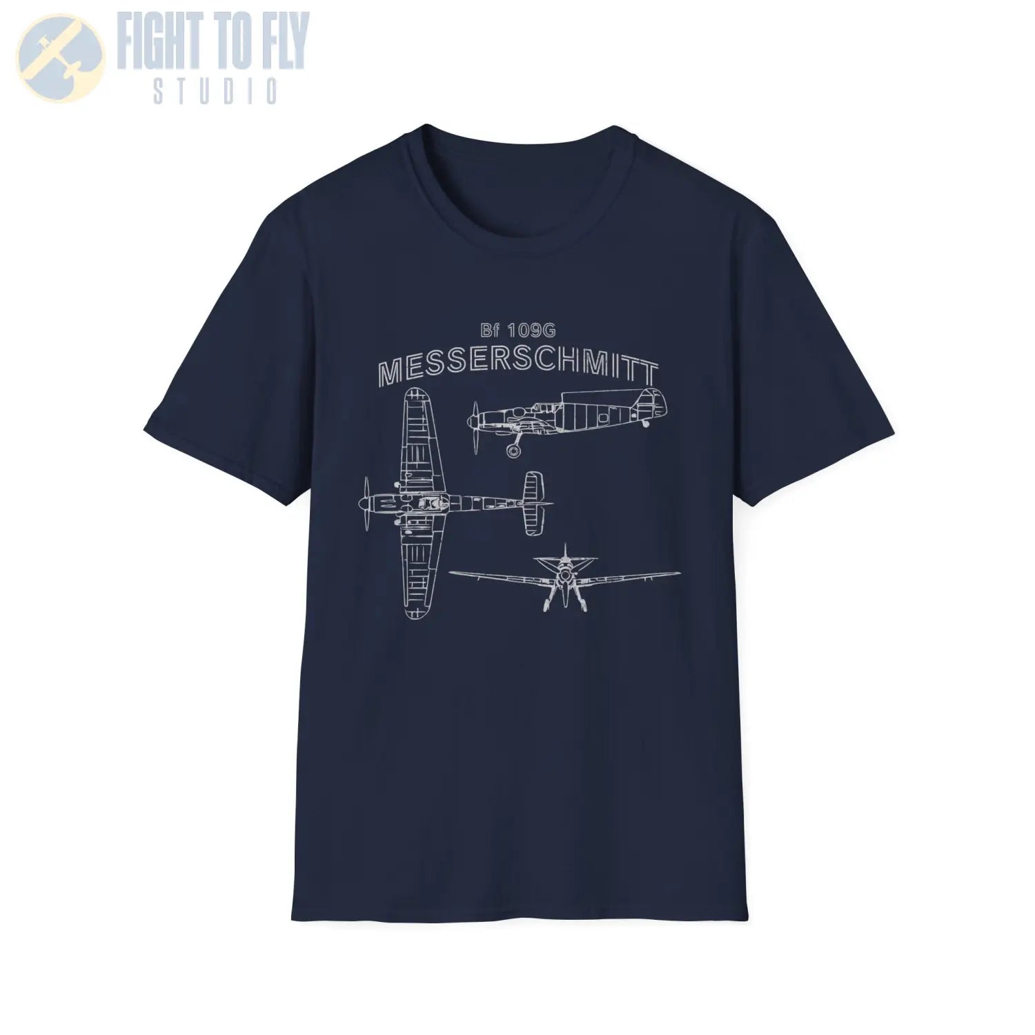 Messerschmitt Bf 109G — T-shirt - T-Shirt - Pilot gifts - WWII warbird t-shirt