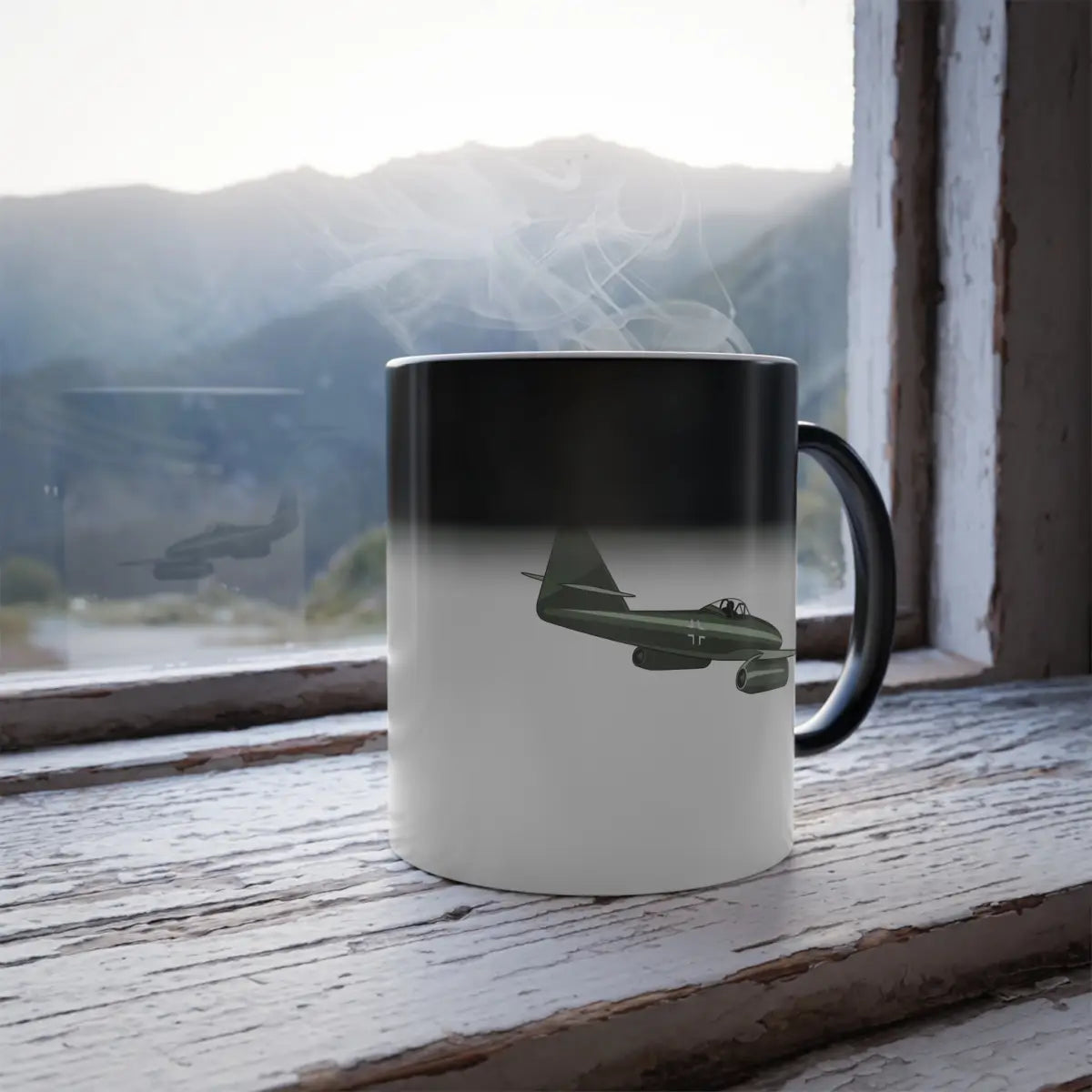 Messerschmitt Me 262 – WWII Aircraft Mug (Color Changing) - Pilot gifts - warbird t-shirt