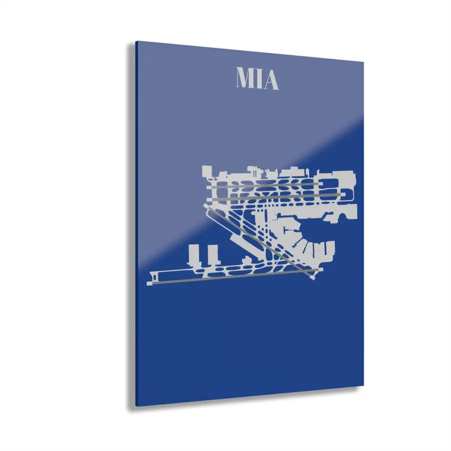 MIA - Miami International Acrylic Print - Home Decor - Pilot gifts - WWII warbird t-shirt