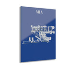 MIA - Miami International Acrylic Print - Home Decor - Pilot gifts - WWII warbird t-shirt
