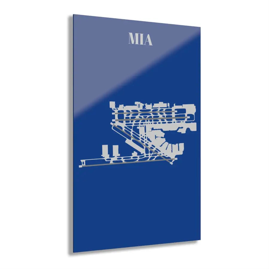 MIA - Miami International Acrylic Print - Home Decor - Pilot gifts - WWII warbird t-shirt