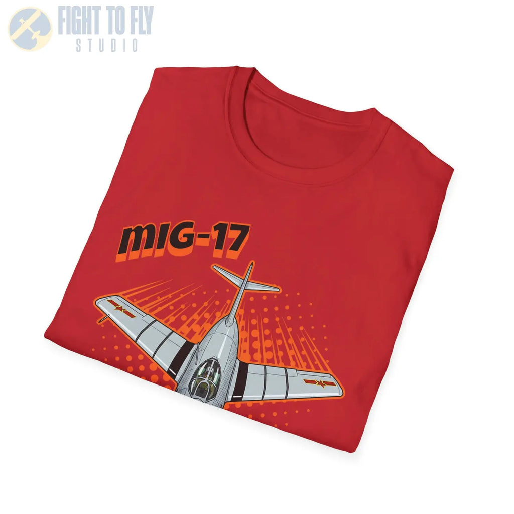 MiG-17 Comic Style T-Shirt - Pilot gifts - WWII warbird t-shirt