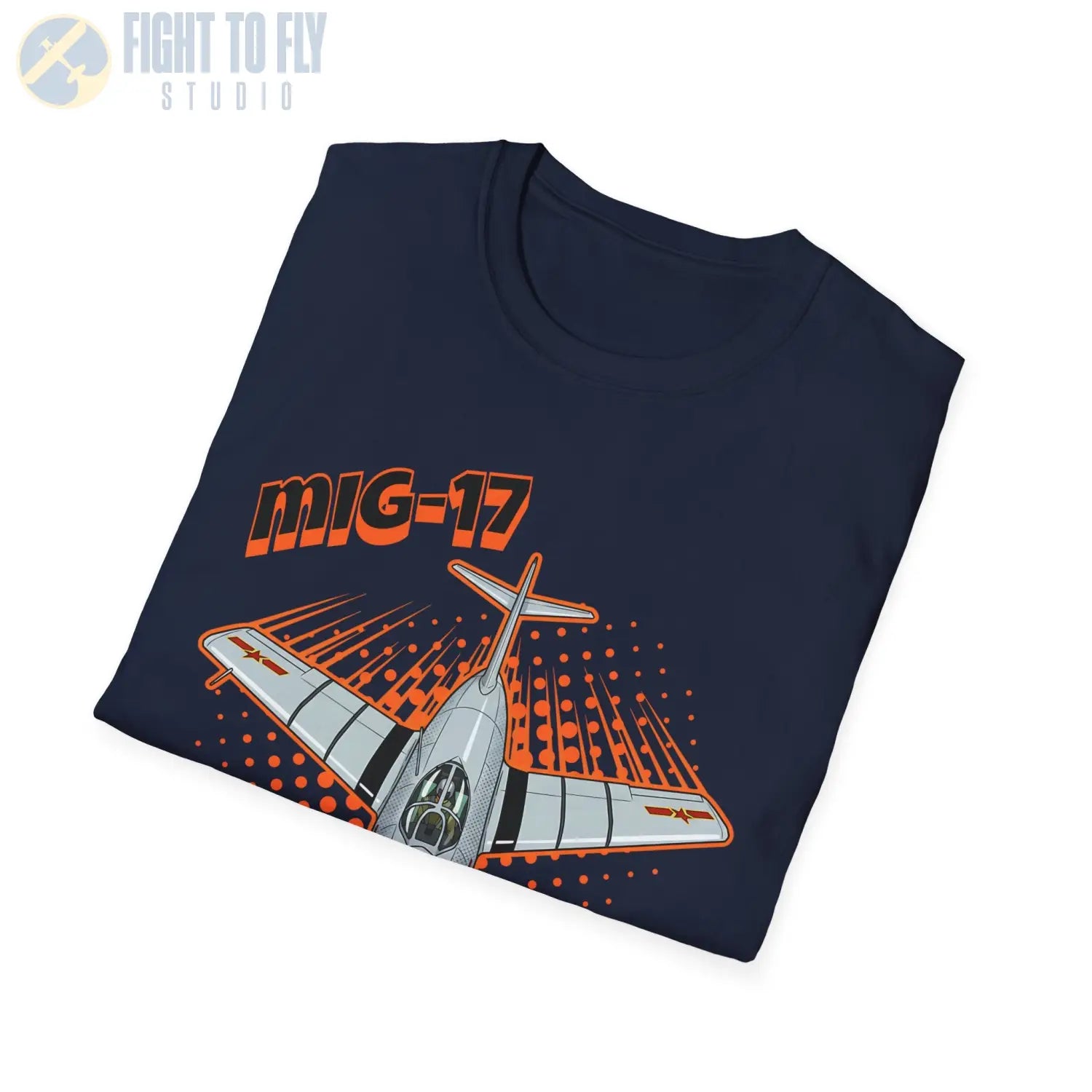MiG-17 Comic Style T-Shirt - Pilot gifts - WWII warbird t-shirt