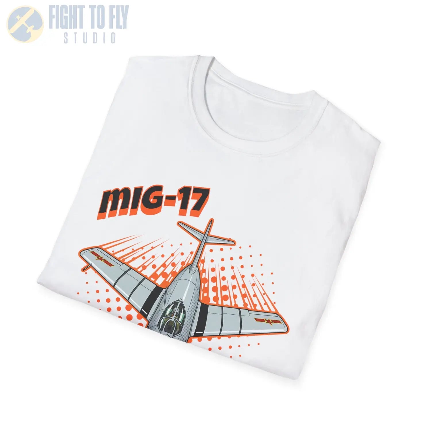 MiG-17 Comic Style T-Shirt - Pilot gifts - WWII warbird t-shirt