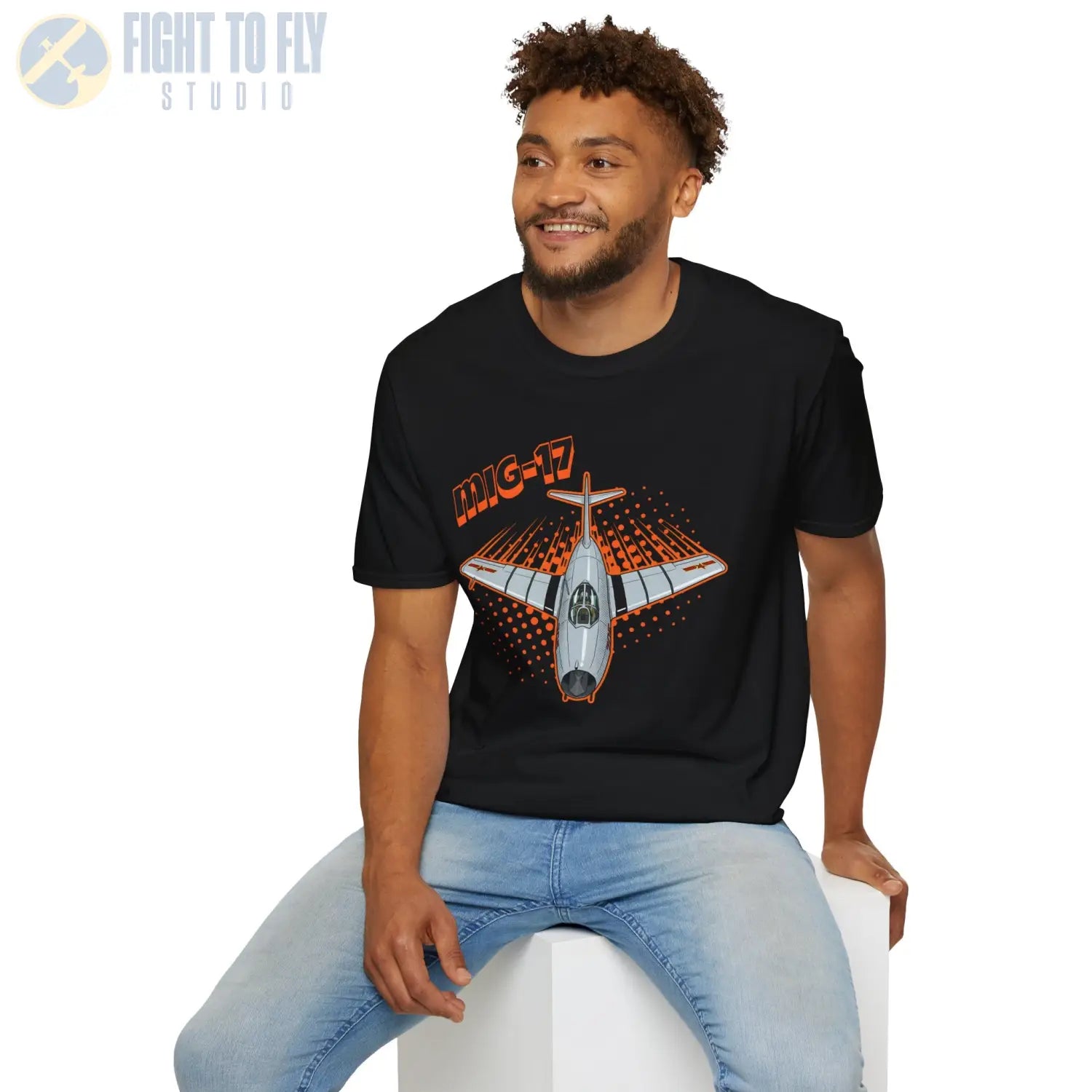 MiG-17 Comic Style T-Shirt - Pilot gifts - WWII warbird t-shirt