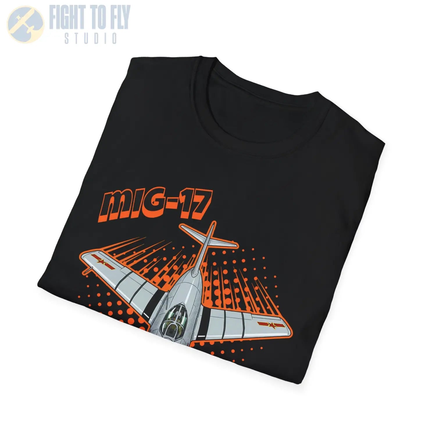 MiG-17 Comic Style T-Shirt - Pilot gifts - WWII warbird t-shirt