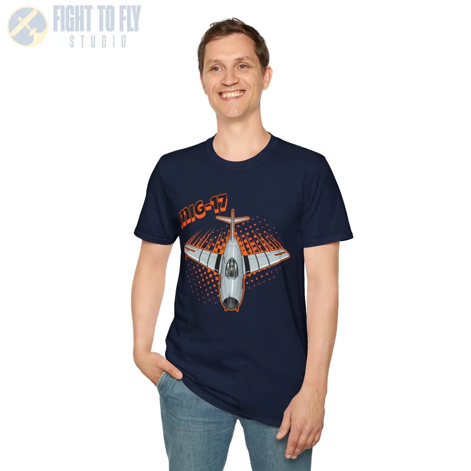 MiG-17 Comic Style T-Shirt - Pilot gifts - WWII warbird t-shirt