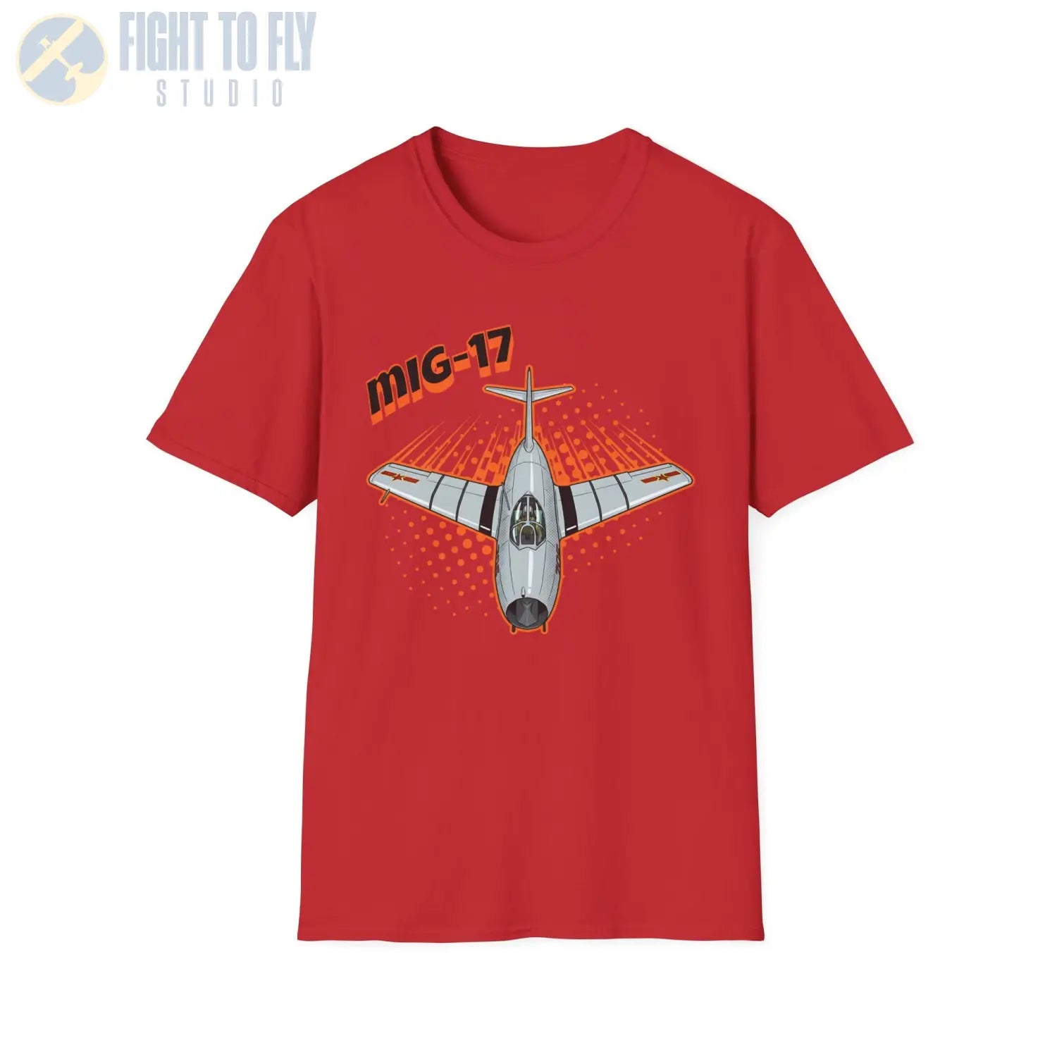 MiG-17 Comic Style T-Shirt - Pilot gifts - WWII warbird t-shirt