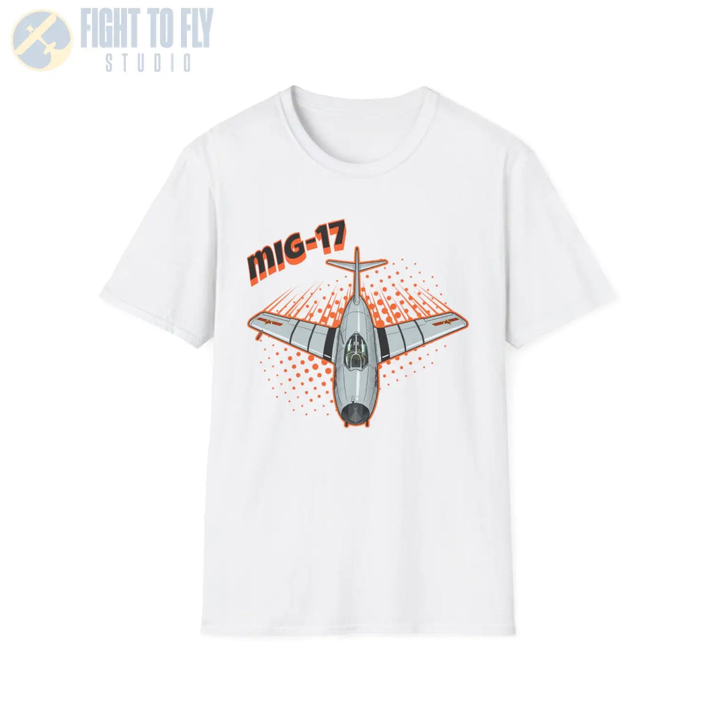 MiG-17 Comic Style T-Shirt - Pilot gifts - WWII warbird t-shirt