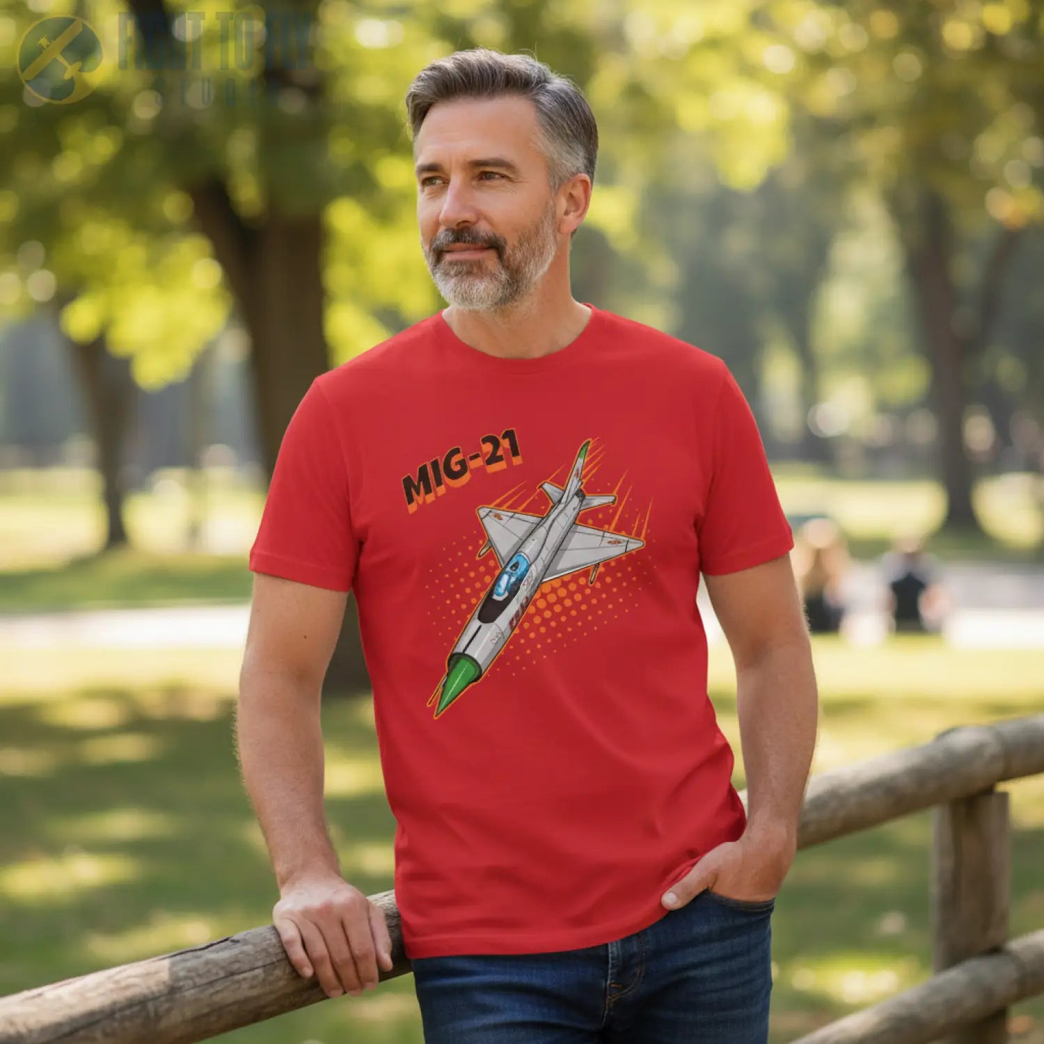 MiG-21 Comic Style T-Shirt - Pilot gifts - WWII warbird t-shirt