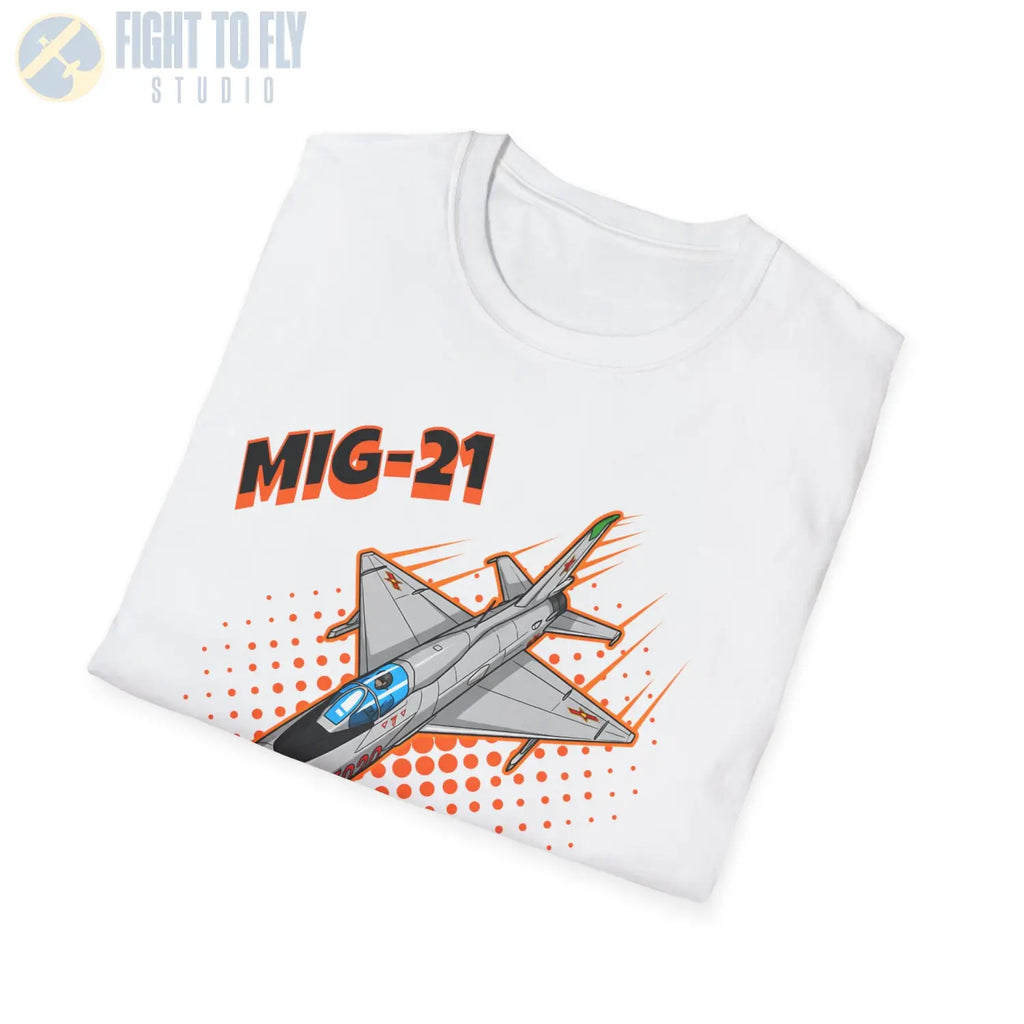 MiG-21 Comic Style T-Shirt - Pilot gifts - WWII warbird t-shirt