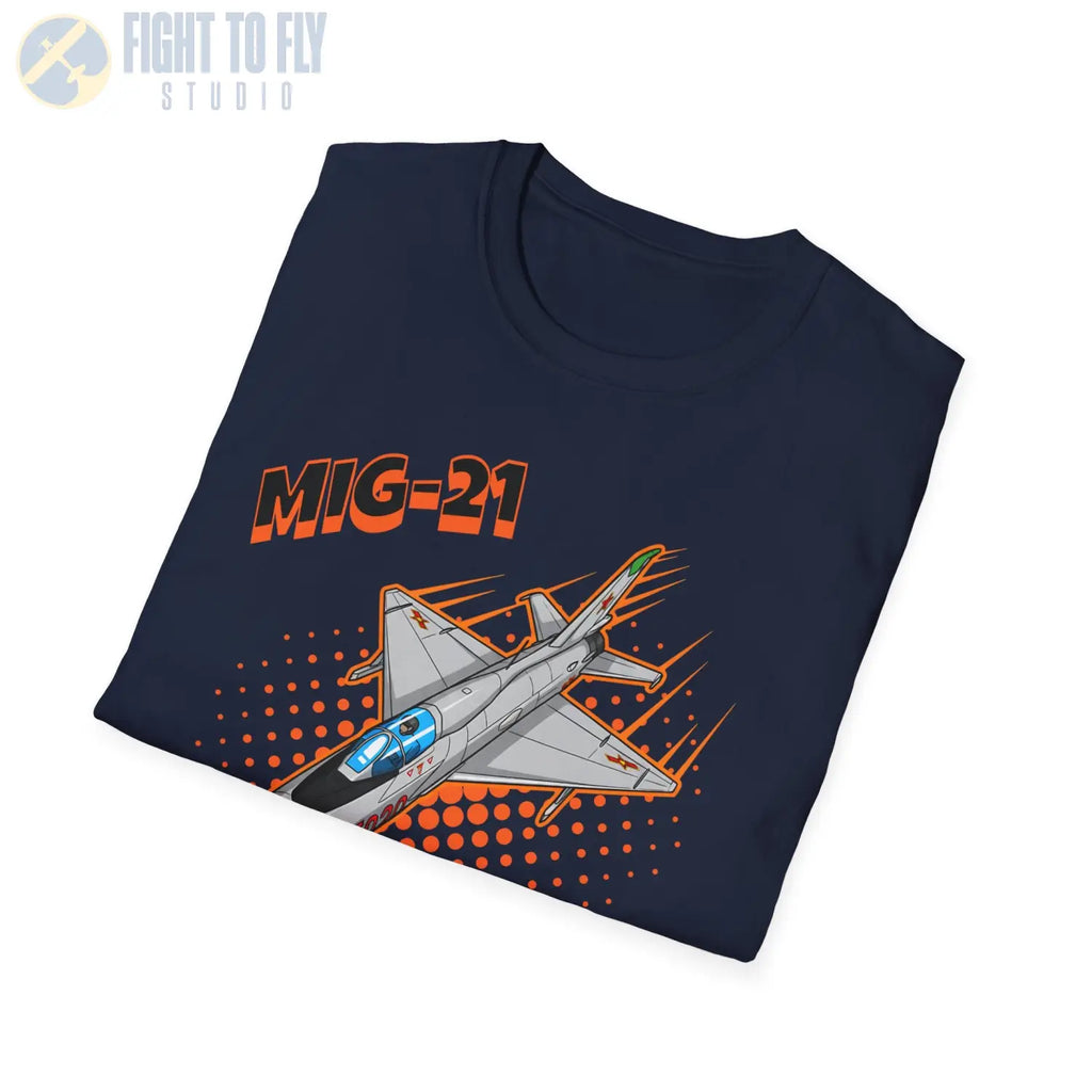 MiG-21 Comic Style T-Shirt - Pilot gifts - WWII warbird t-shirt