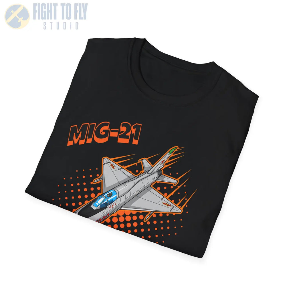 MiG-21 Comic Style T-Shirt - Pilot gifts - WWII warbird t-shirt