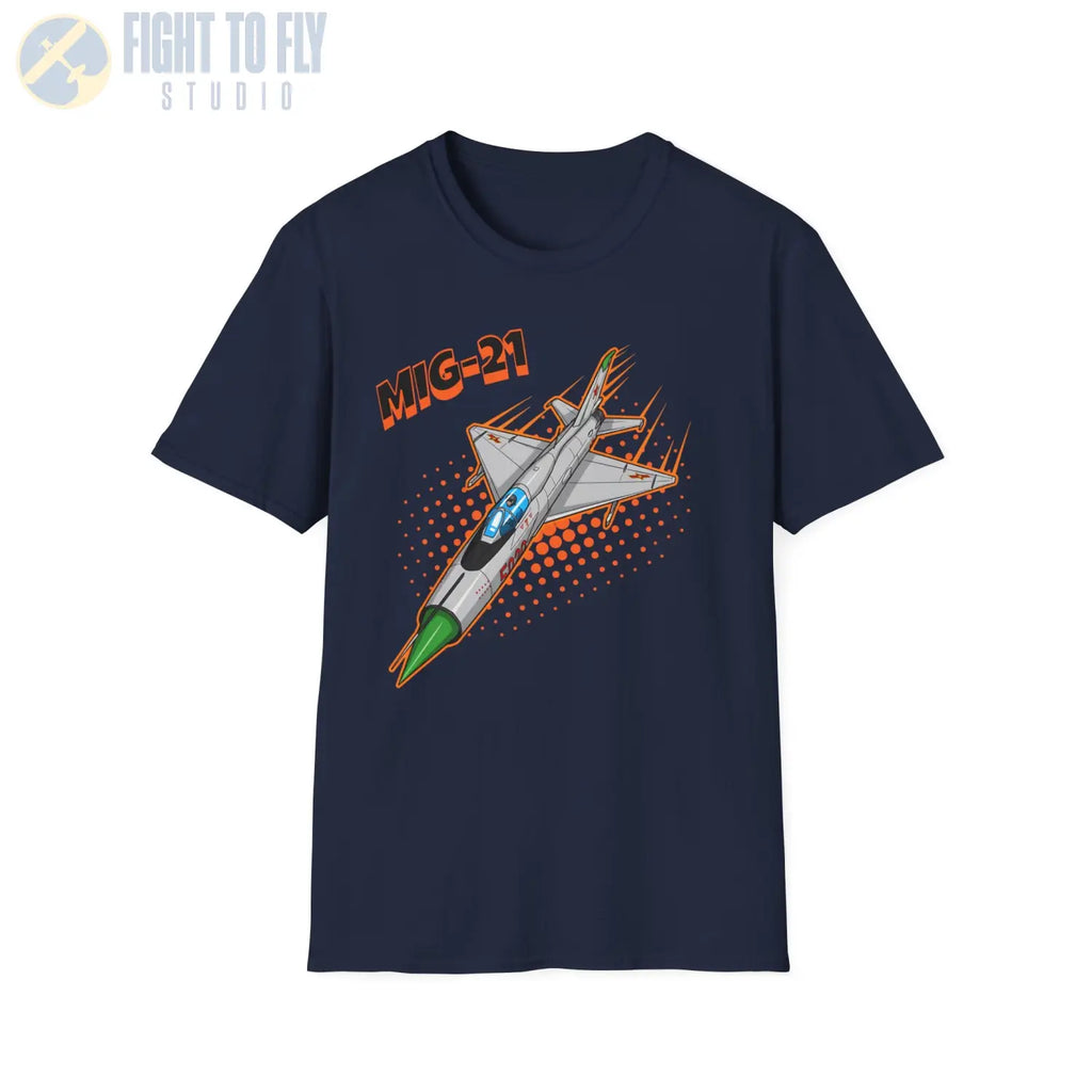 MiG-21 Comic Style T-Shirt - Pilot gifts - WWII warbird t-shirt
