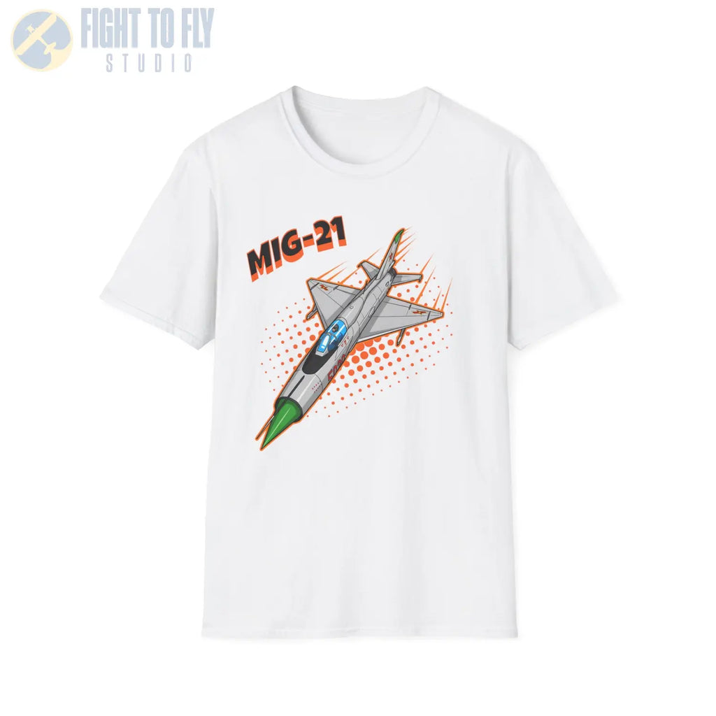 MiG-21 Comic Style T-Shirt - Pilot gifts - WWII warbird t-shirt