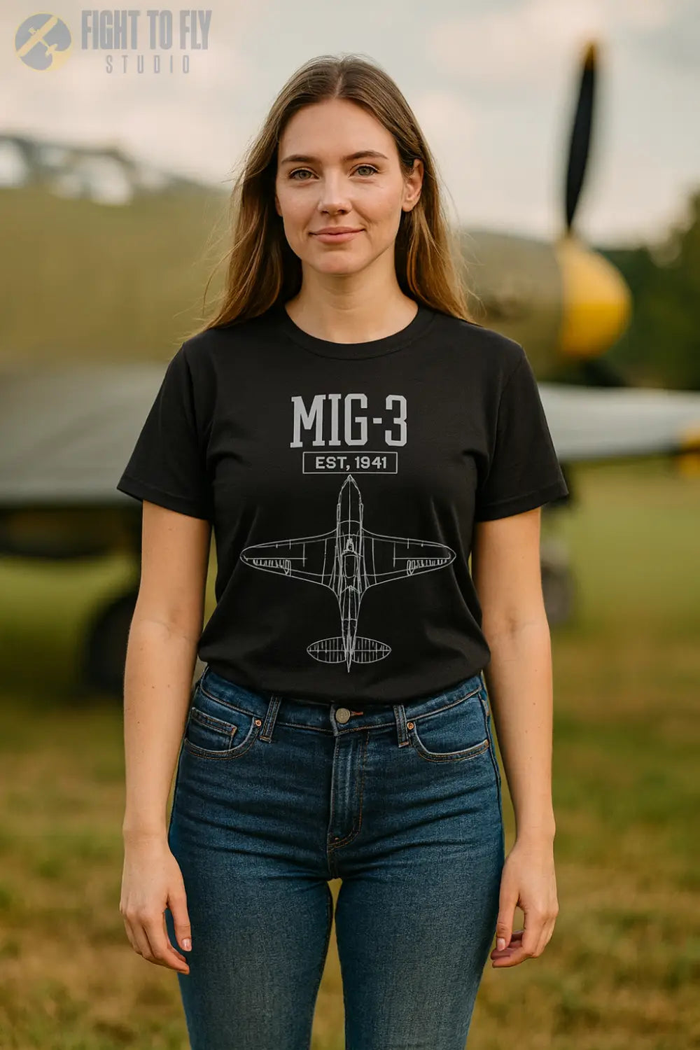 MiG-3 Premium - T-Shirt - Pilot gifts - WWII warbird t-shirt