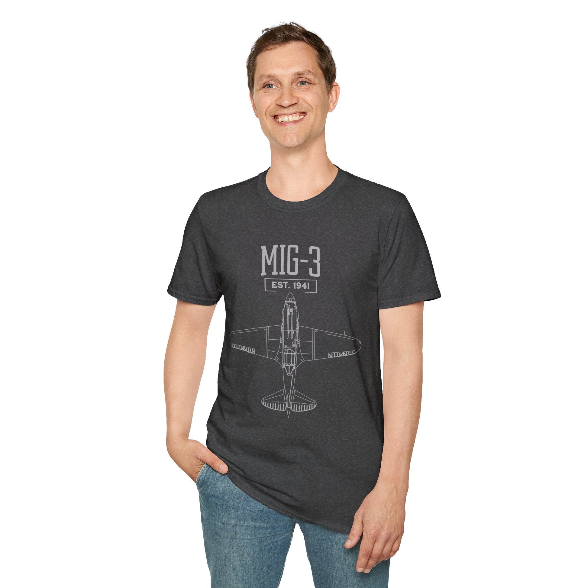 MiG 3 Premium WWII T Shirt Pilot gifts warbird t shirt
