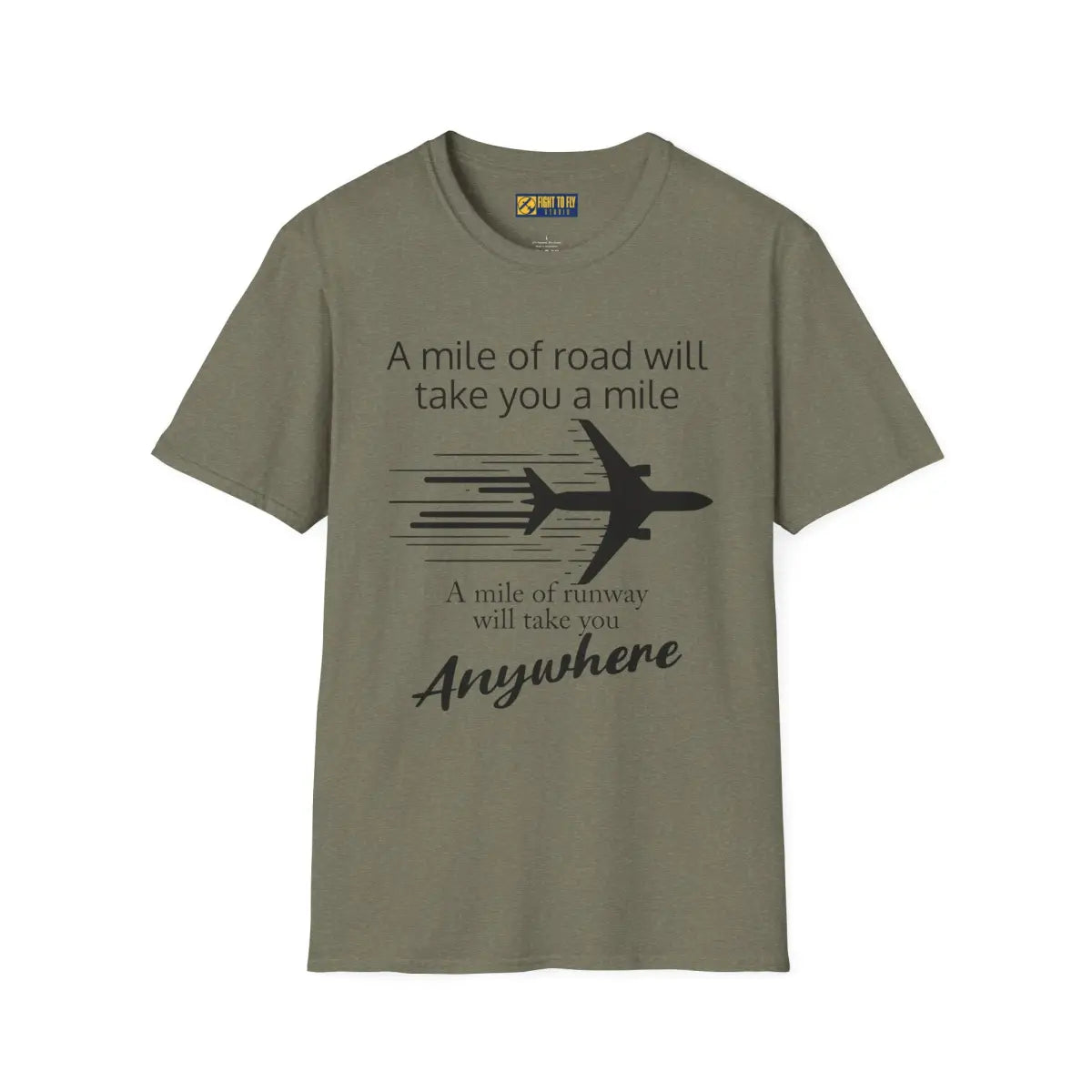 Mile of Runway - T-Shirt - Pilot gifts - WWII warbird t-shirt