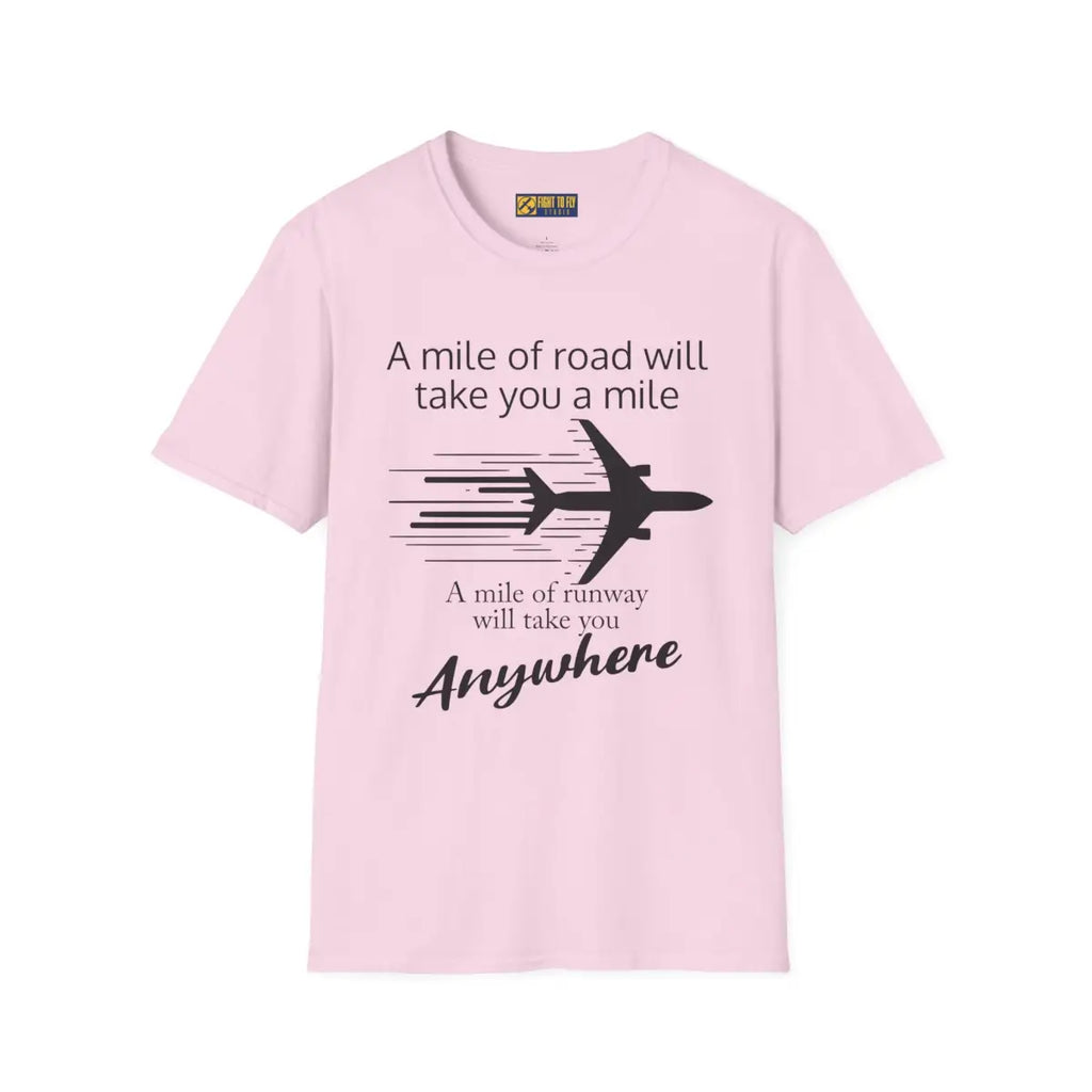 Mile of Runway - T-Shirt - Pilot gifts - WWII warbird t-shirt