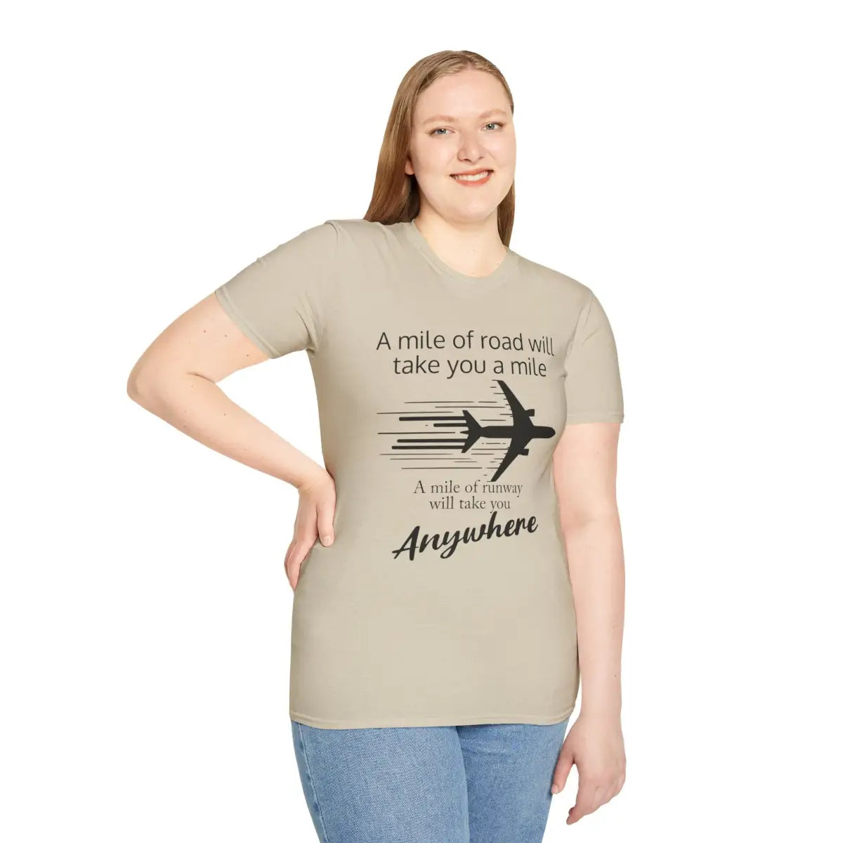 Mile of Runway - T-Shirt - Gifts for pilots - Aviation apparel