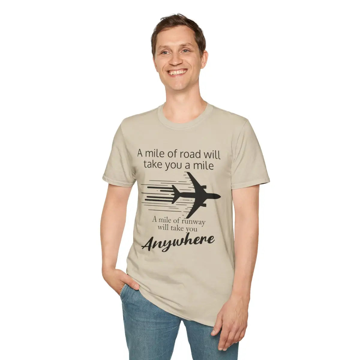 Mile of Runway - T-Shirt - Pilot gifts - WWII warbird t-shirt