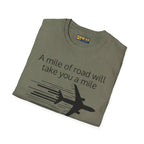 Mile of Runway - T-Shirt - Pilot gifts - WWII warbird t-shirt