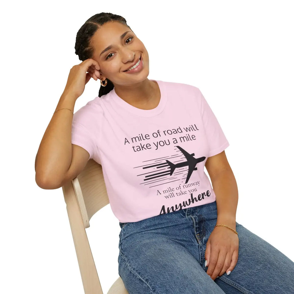 Mile of Runway - T-Shirt - Gifts for pilots - Aviation apparel