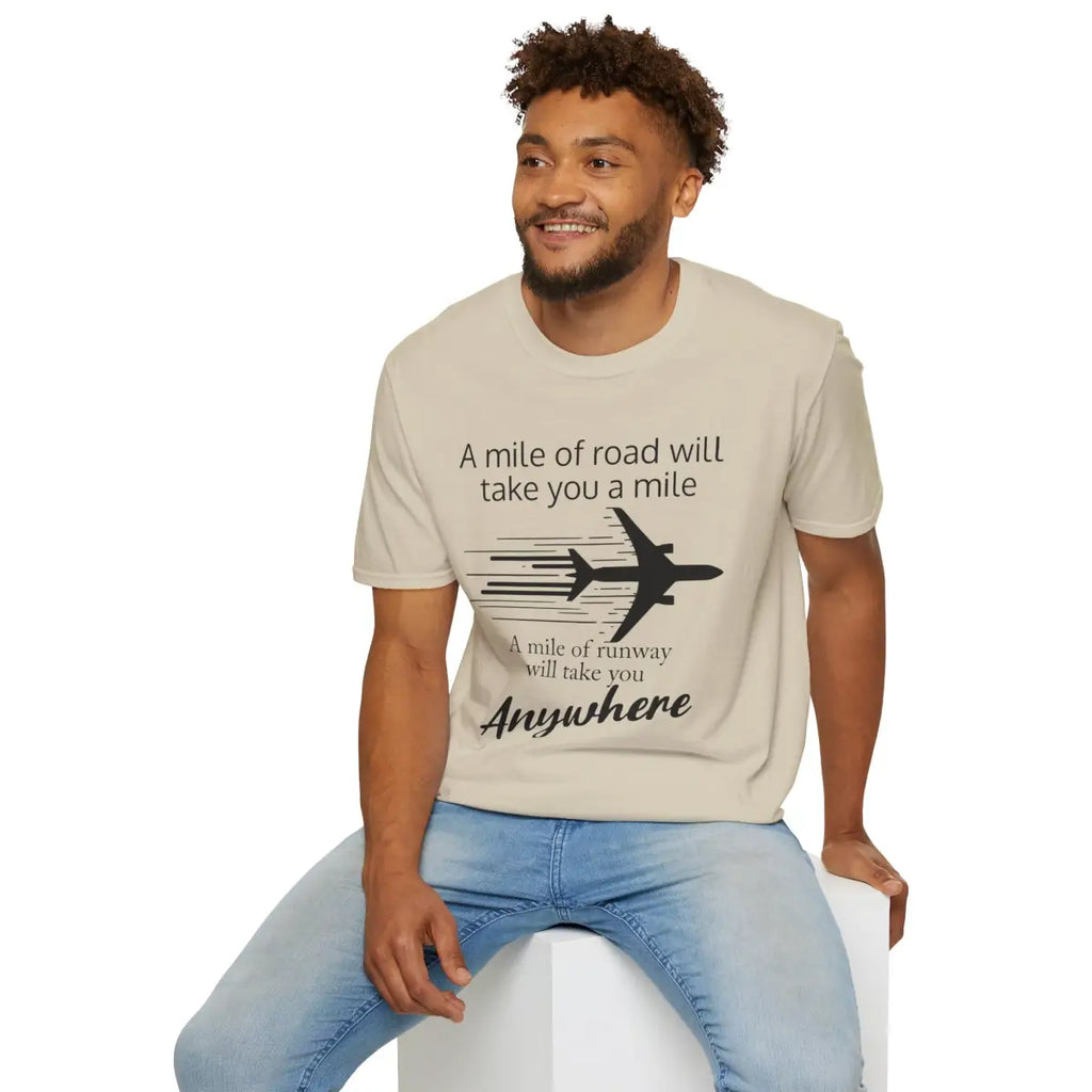 Mile of Runway - T-Shirt - Gifts for pilots - Aviation apparel