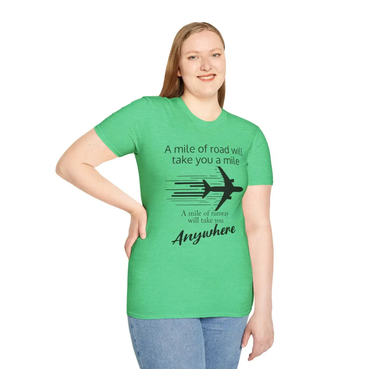 Mile of Runway - T-Shirt - Pilot gifts - WWII warbird t-shirt