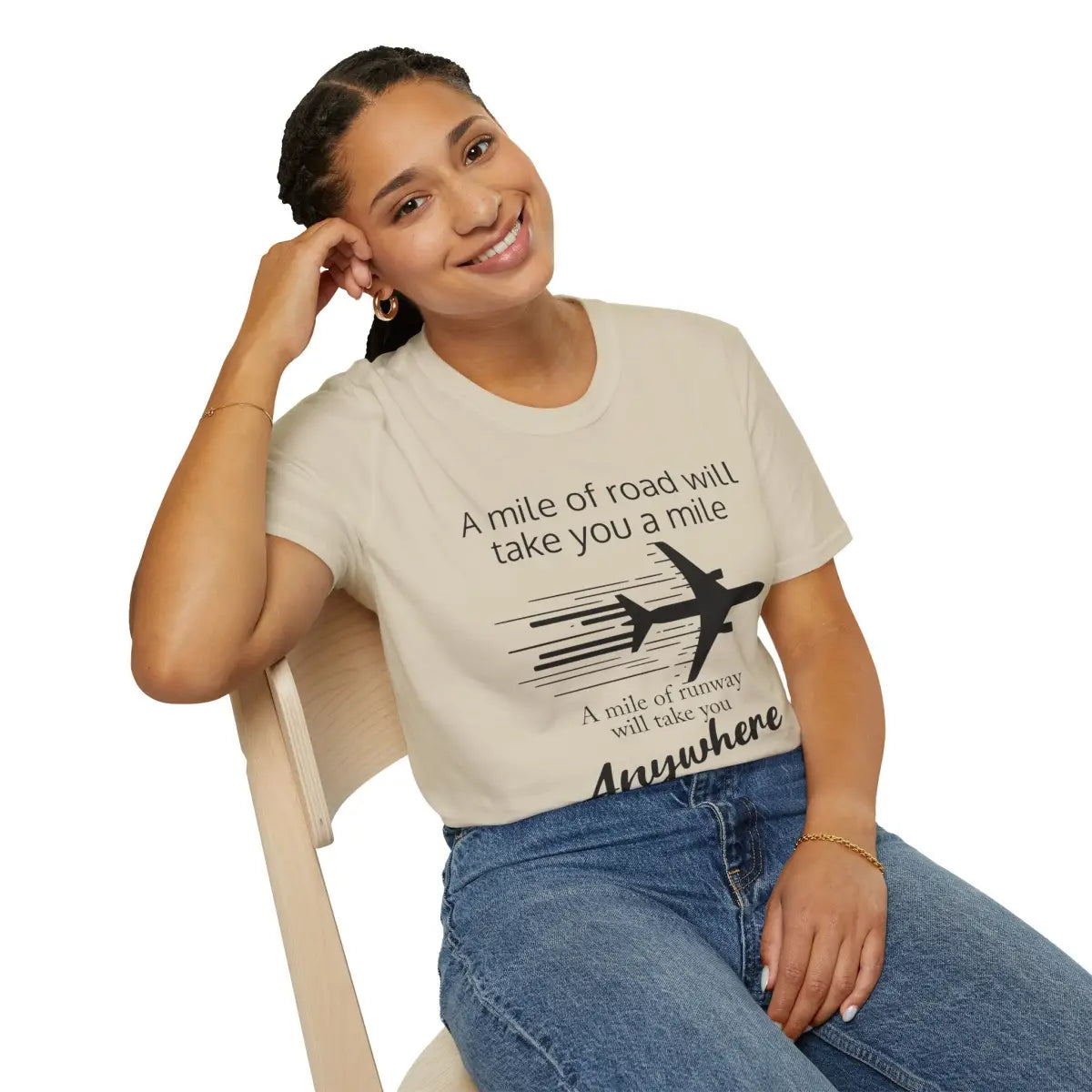 Mile of Runway - T-Shirt - Pilot gifts - WWII warbird t-shirt