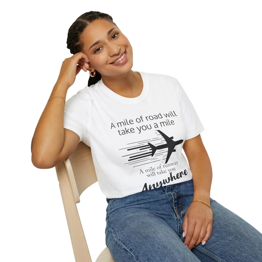 Mile of Runway - T-Shirt - Gifts for pilots - Aviation apparel