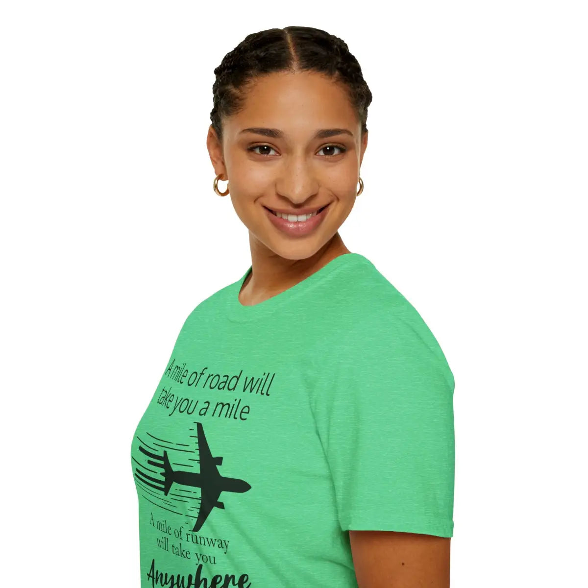 Mile of Runway - T-Shirt - Pilot gifts - WWII warbird t-shirt
