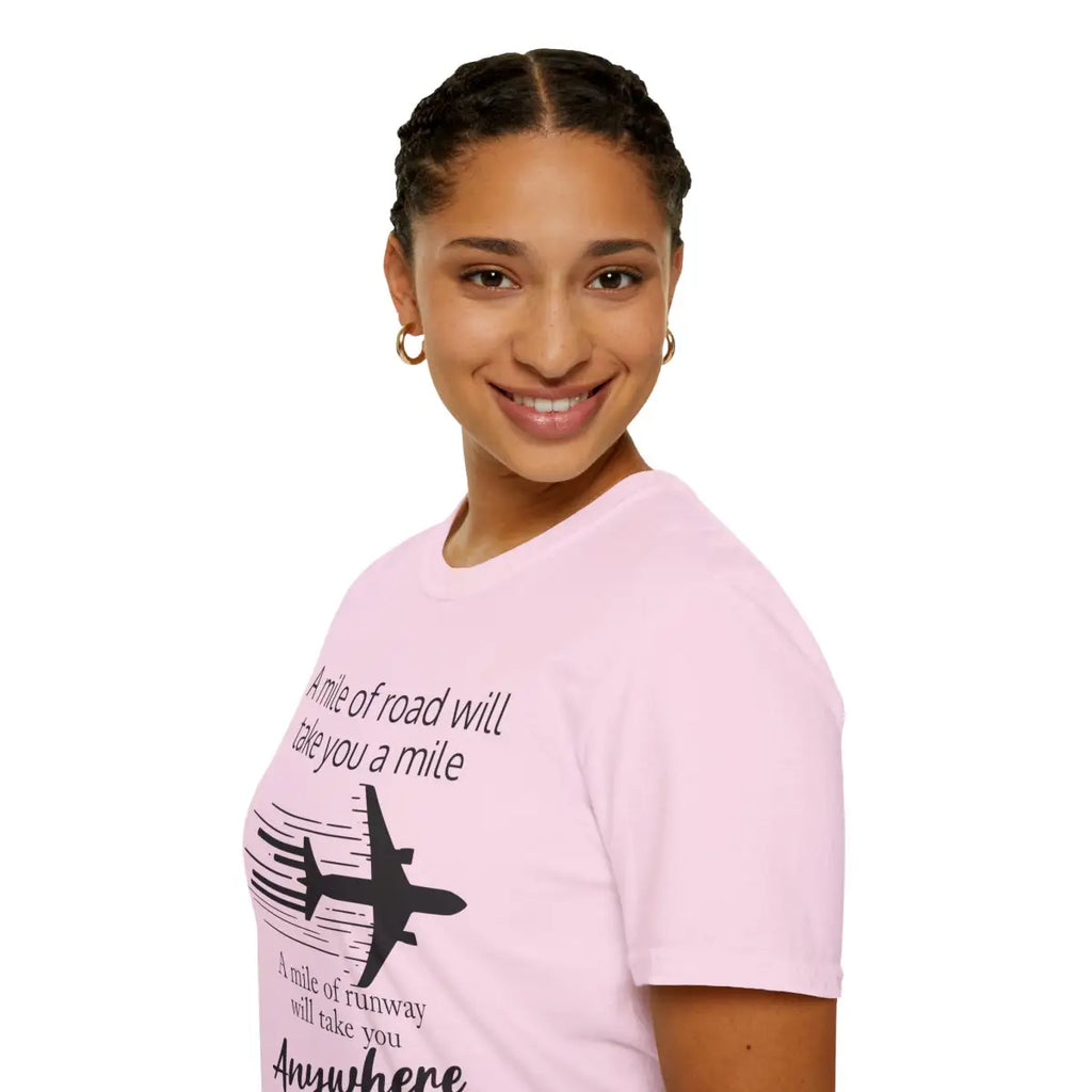 Mile of Runway - T-Shirt - Gifts for pilots - Aviation apparel