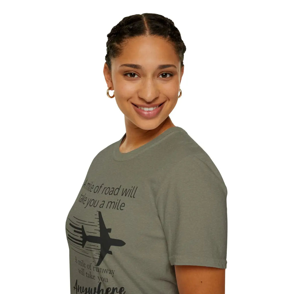Mile of Runway - T-Shirt - Gifts for pilots - Aviation apparel