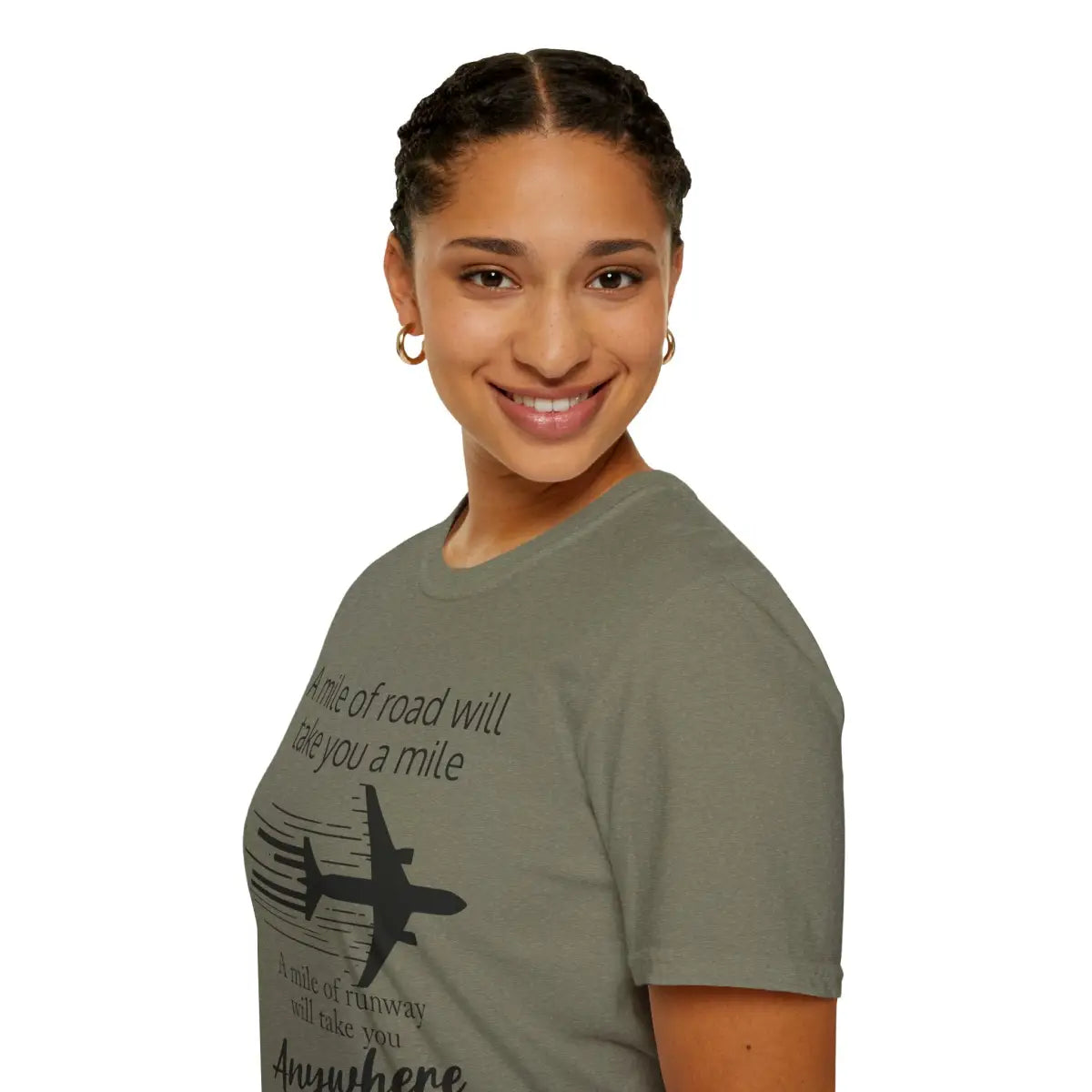 Mile of Runway - T-Shirt - Pilot gifts - WWII warbird t-shirt