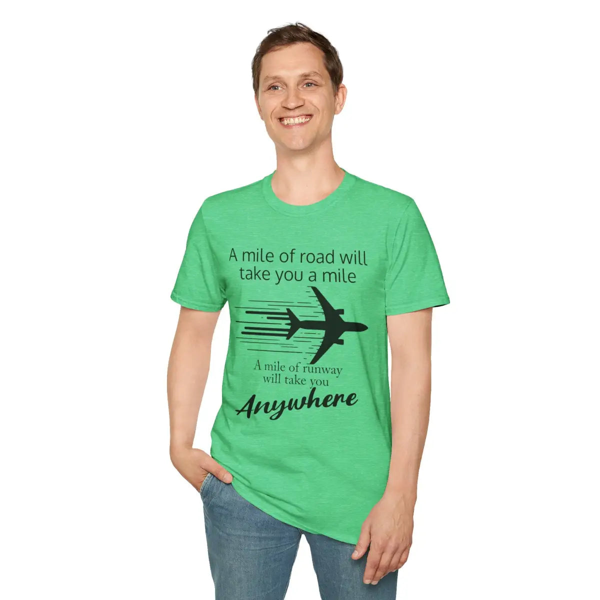 Mile of Runway - T-Shirt - Pilot gifts - WWII warbird t-shirt