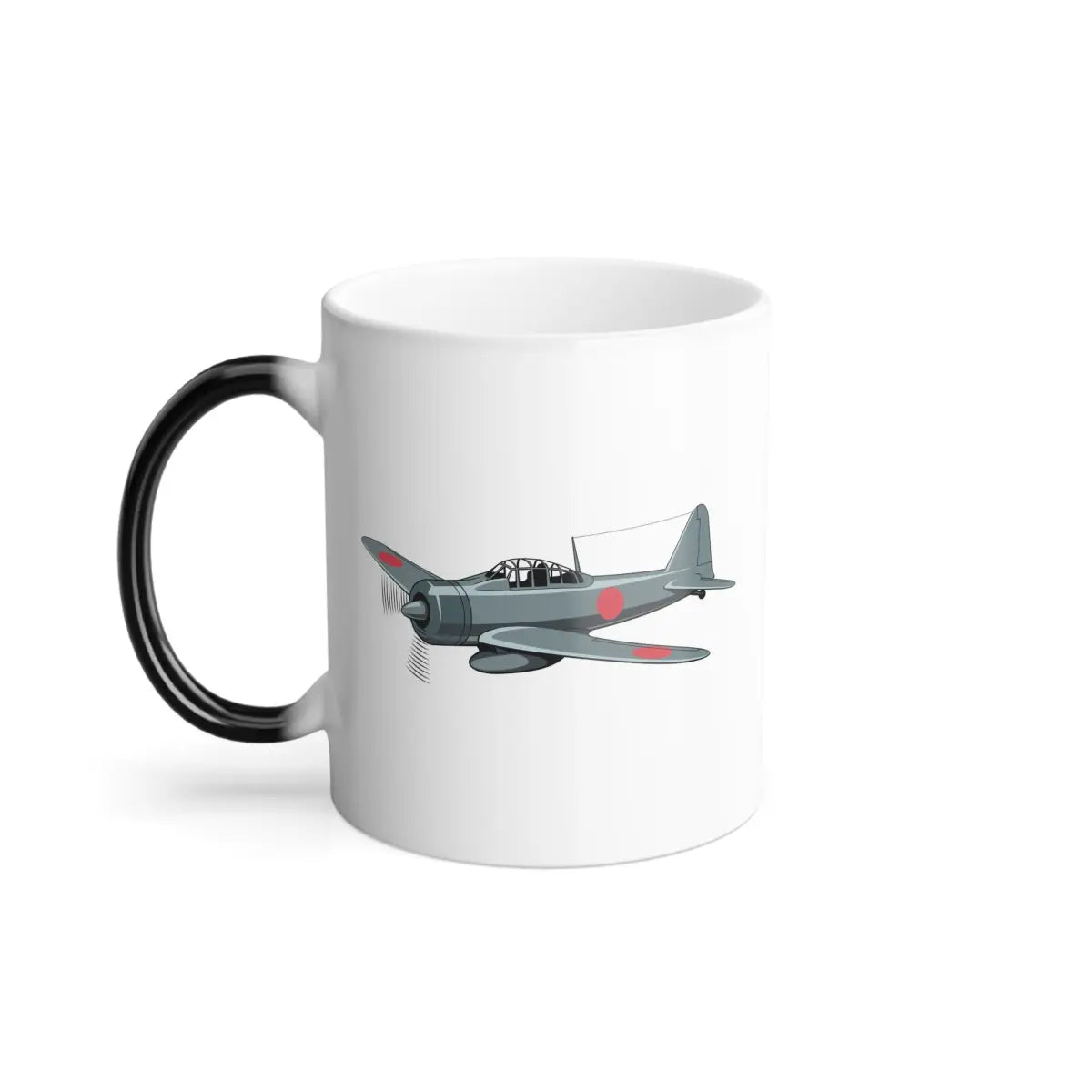 Mitsubishi A6M Zero – WWII Aircraft Mug (Color Changing) - Pilot gifts - warbird t-shirt