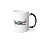 Mitsubishi A6M Zero – WWII Aircraft Mug (Color Changing) - Pilot gifts - warbird t-shirt