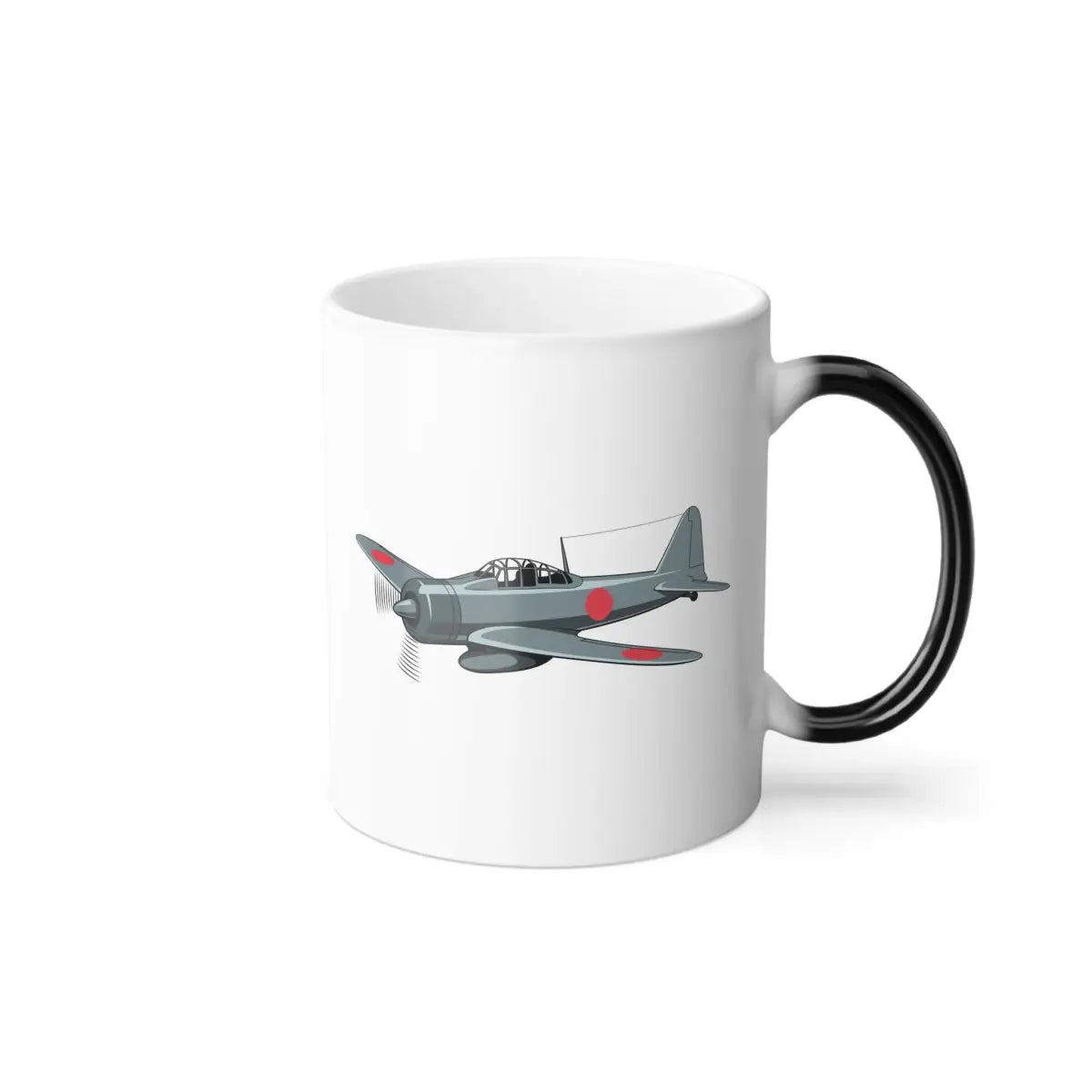 Mitsubishi A6M Zero – WWII Aircraft Mug (Color Changing) - Pilot gifts - warbird t-shirt