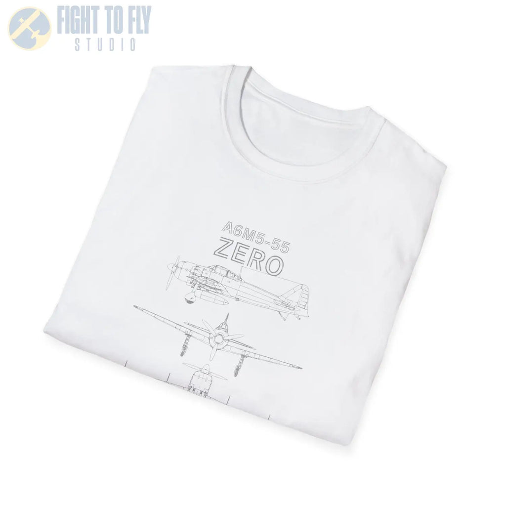 Mitsubishi A6M5 Model 55 Zero — T-shirt - T-Shirt - Pilot gifts - WWII warbird t-shirt